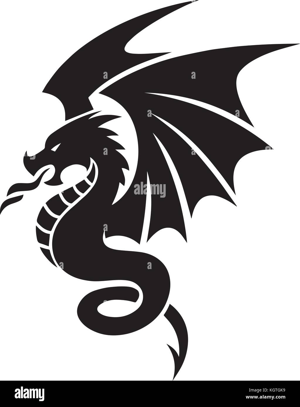Dragon vector design Stock Vector Image & Art - Alamy