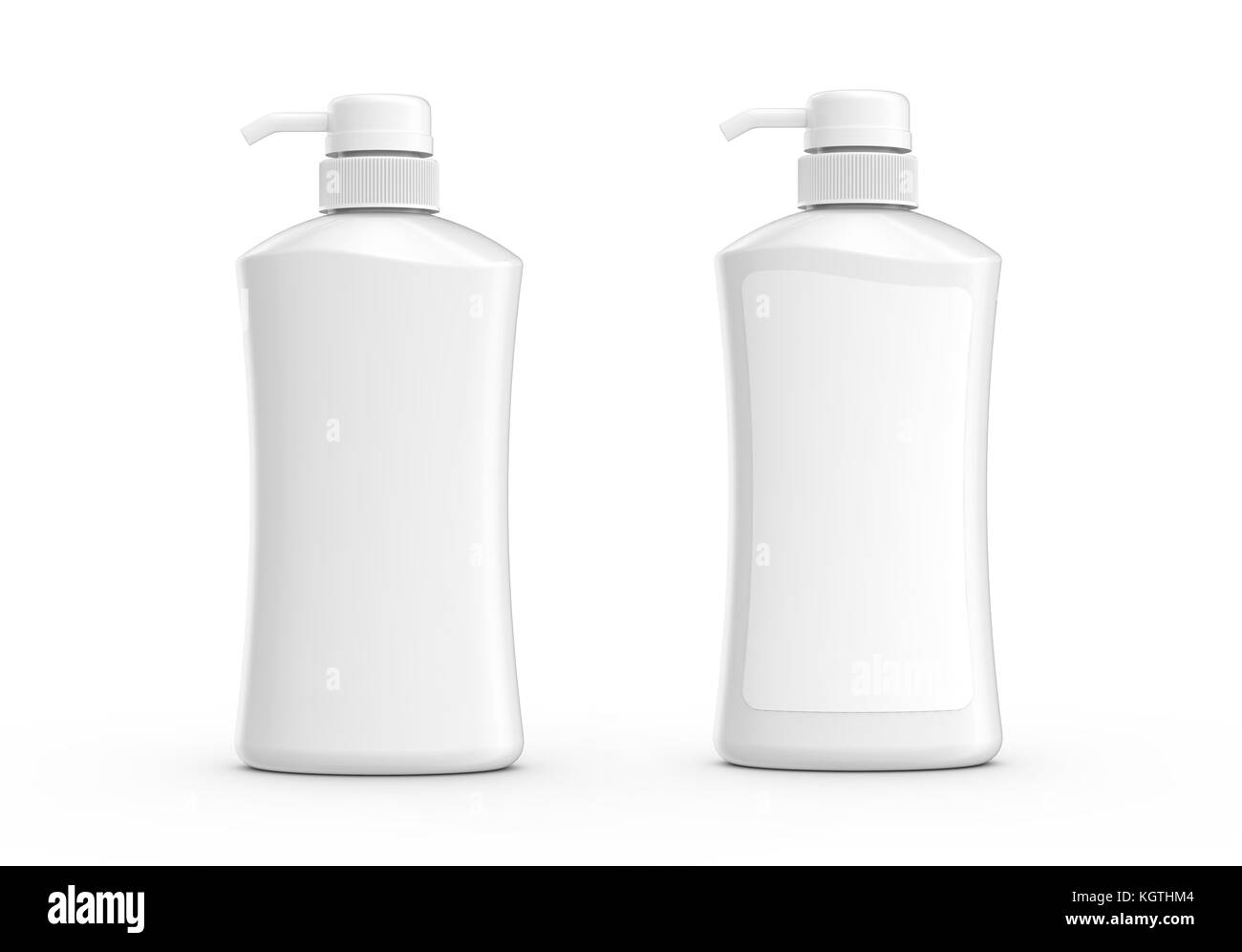 Blank pump dispenser bottle mockup, container set for lotion or body Stock  Photo - Alamy