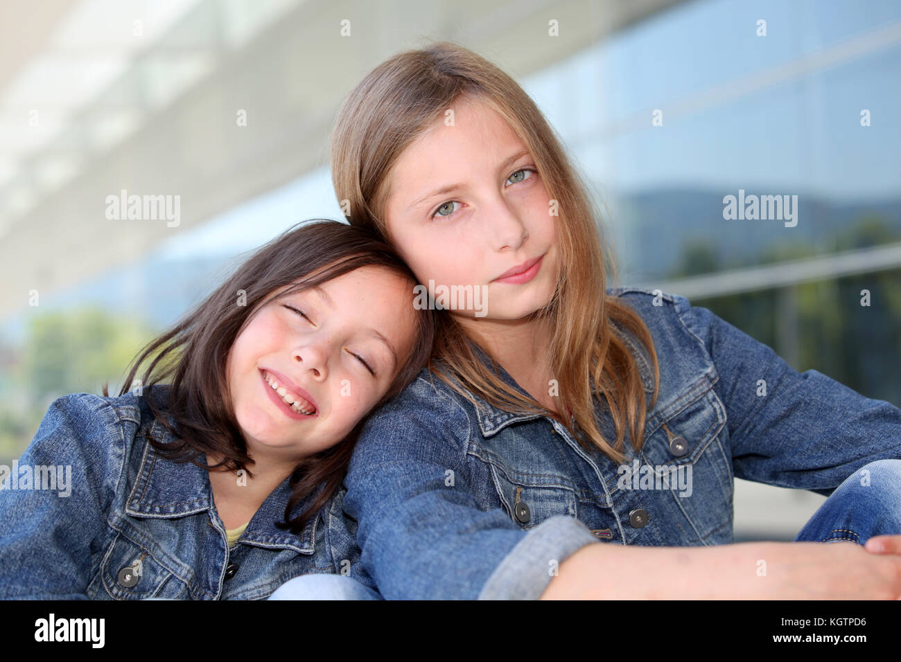 portrait-of-school-girld-sitting-outdoors-stock-photo-alamy