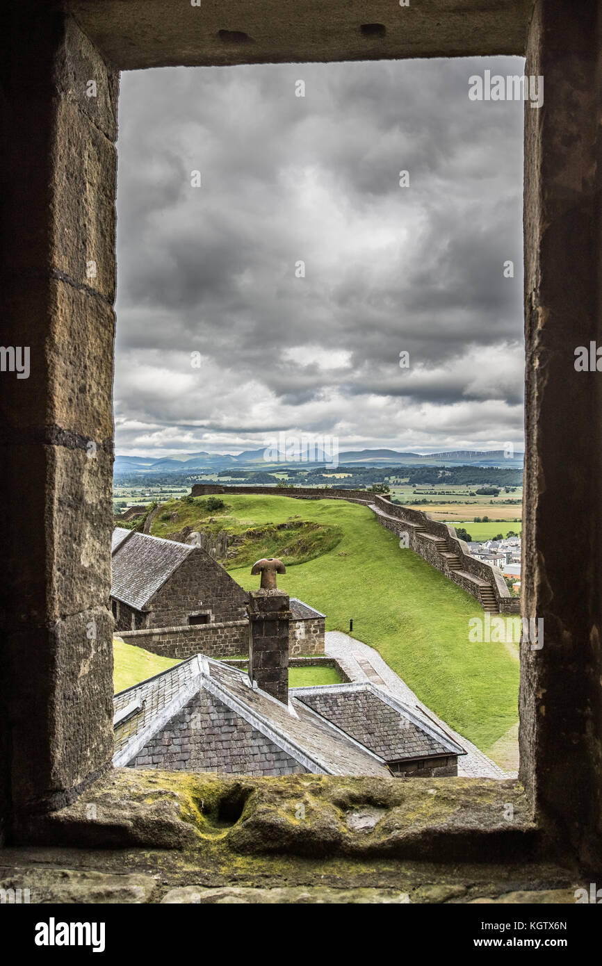Overlooking Stirling Castle Stock Photo