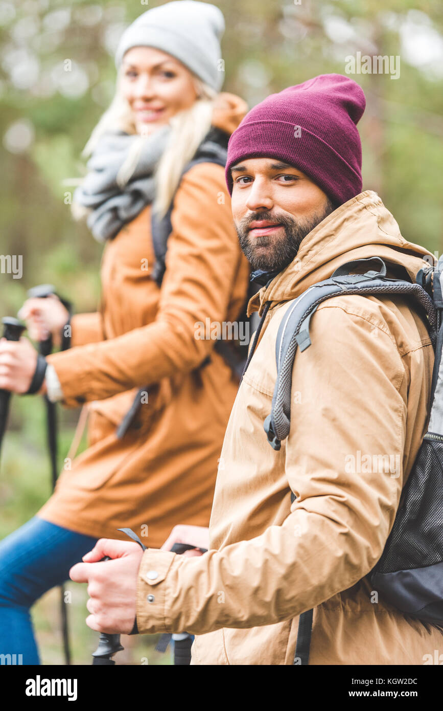Trekking in autumn hi-res stock photography and images - Alamy