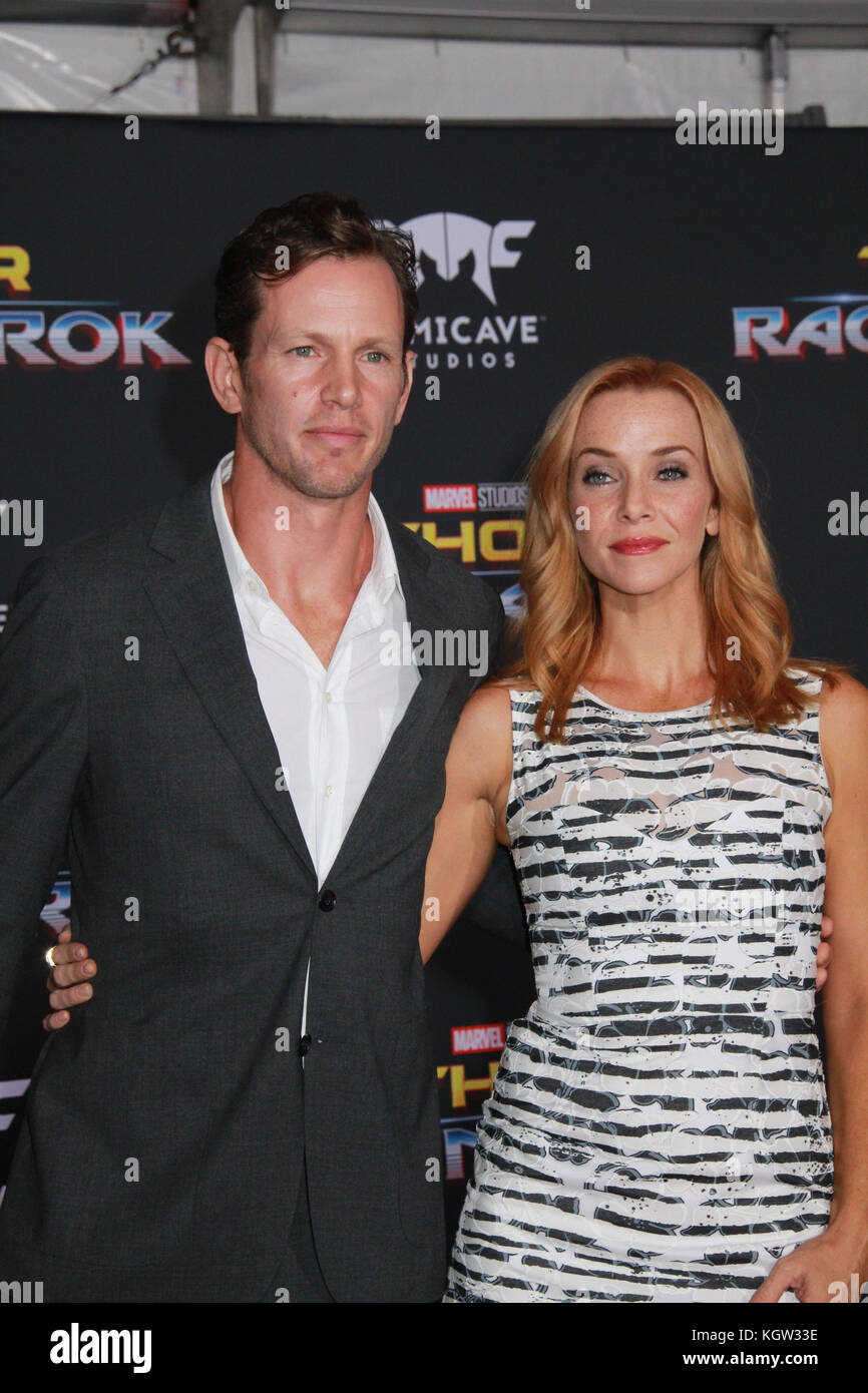 Kip Pardue, Annie Wersching  10/10/2017 The world premiere of 'Thor: Ragnarok' held at El Capitan Theater in Hollywood, CA Photo by Izumi Hasegawa / HollywoodNewsWire.co Stock Photo