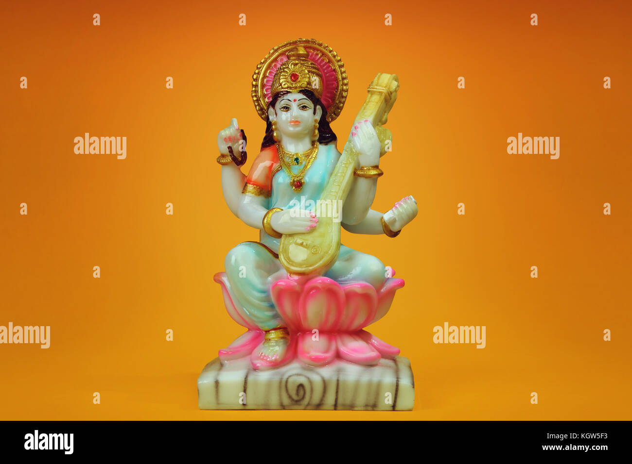 Indian goddess saraswathi statue Stock Photo - Alamy