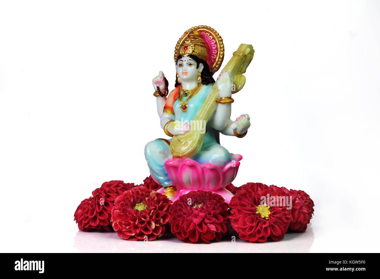 Indian goddess saraswathi statue Stock Photo - Alamy