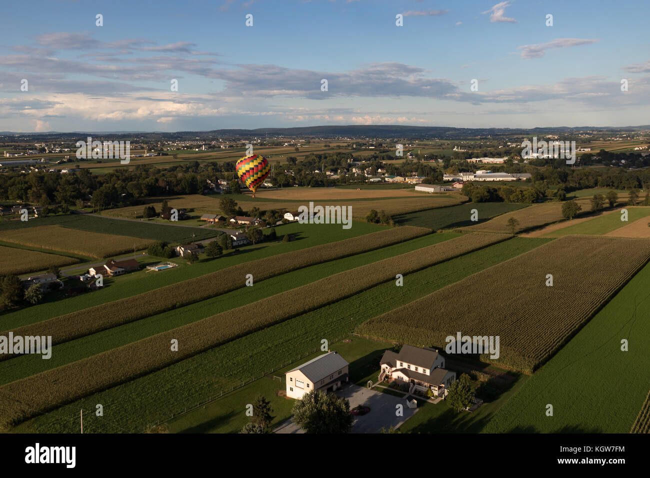 Pennsylvania farm fields with corn and alfalfa fields Stock Photo - Alamy