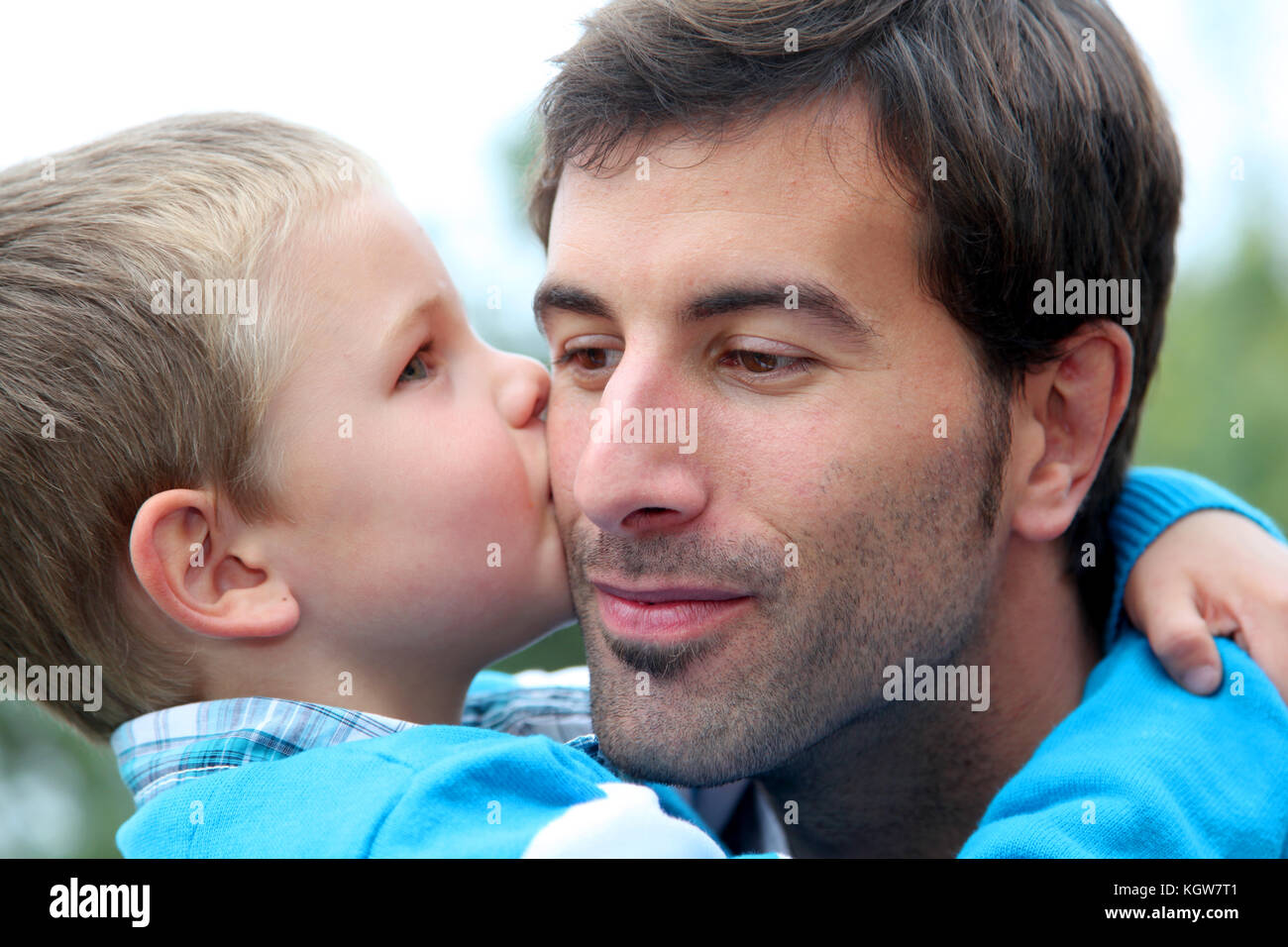 Old Man Kiss Son High Resolution Stock Photography and Images - Alamy