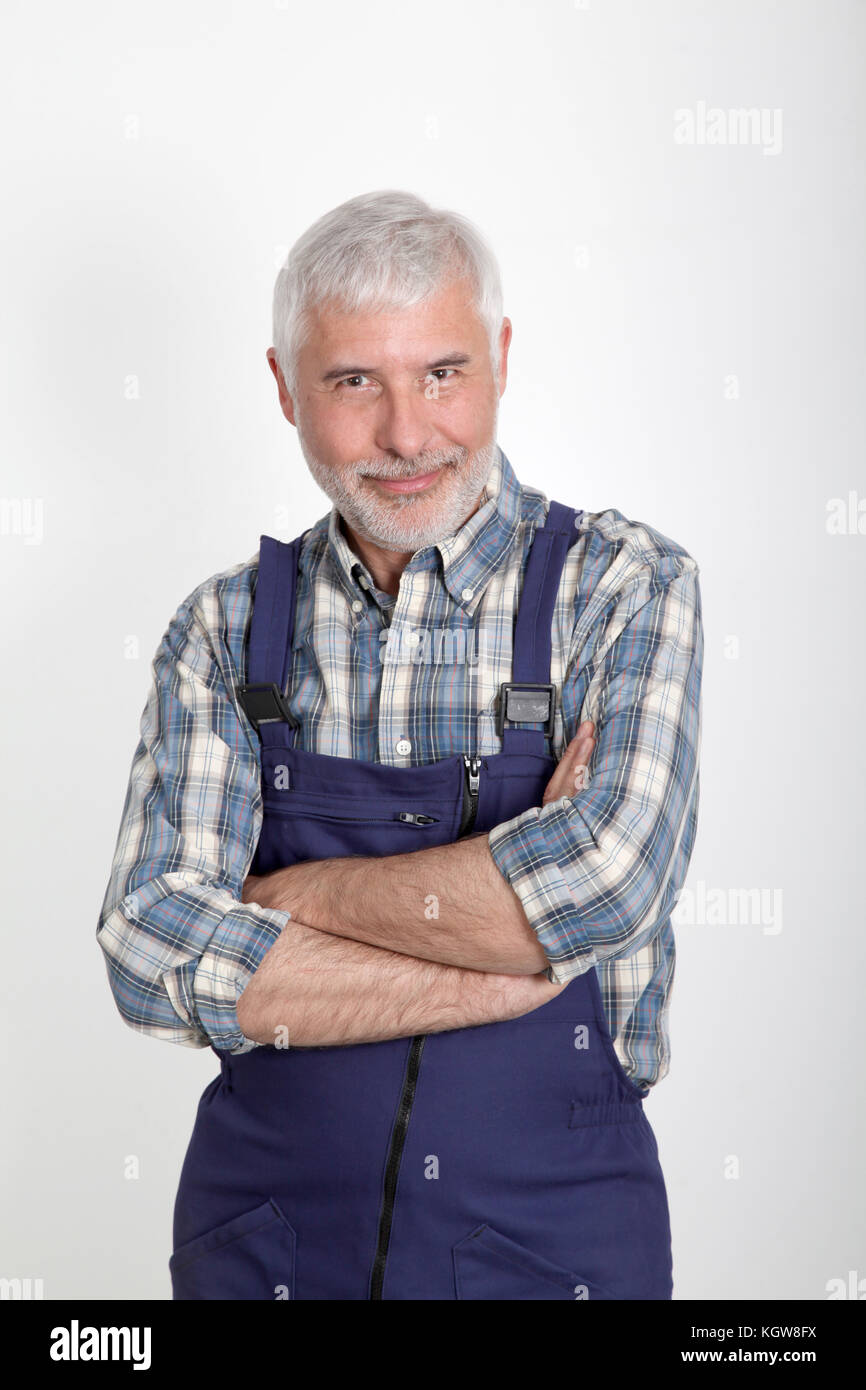 Portrait of artisan with arms crossed Stock Photo Alamy