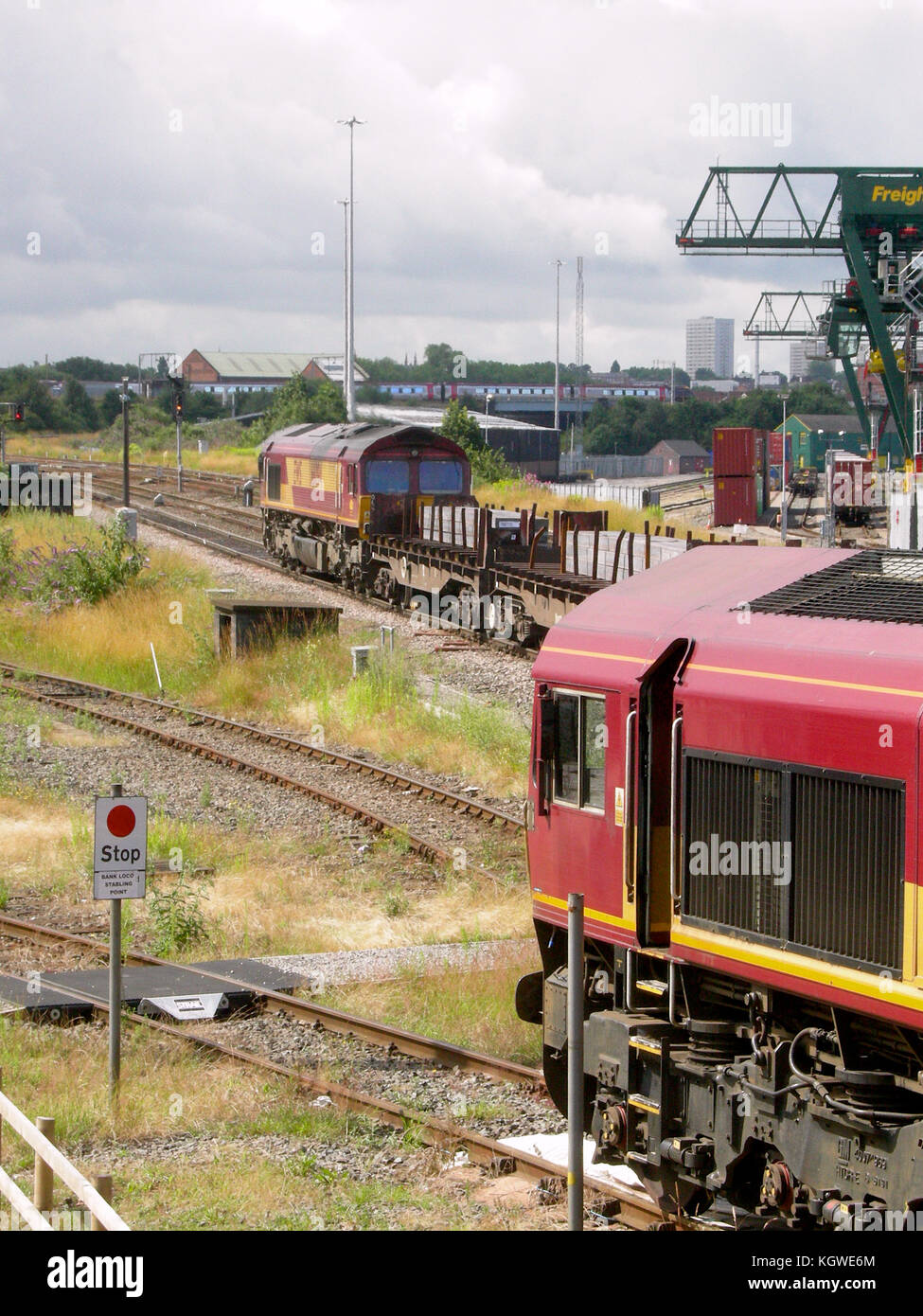 Class 66 locomotive on a freight train at Birmingham Stock Photo - Alamy