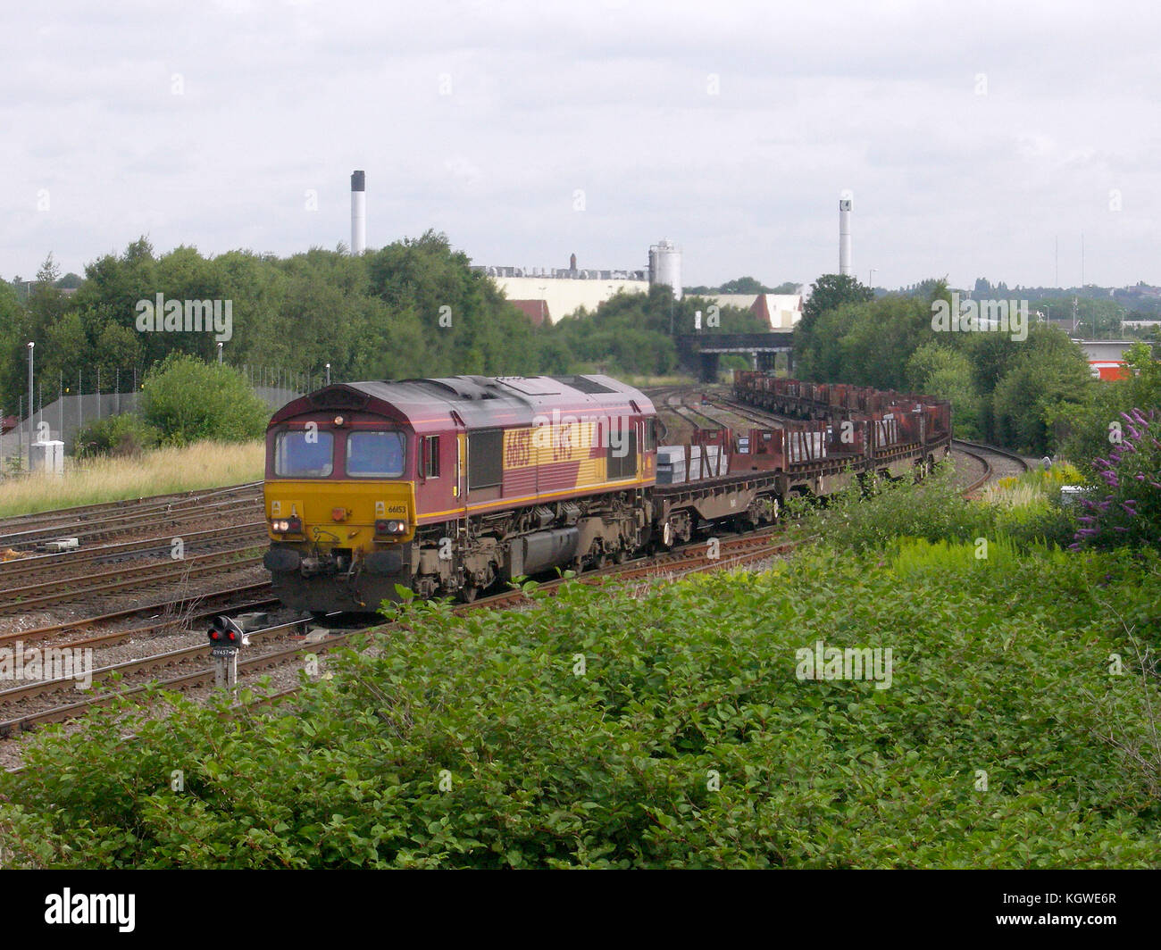 Class 66 locomotive on a freight train at Birmingham Stock Photo - Alamy