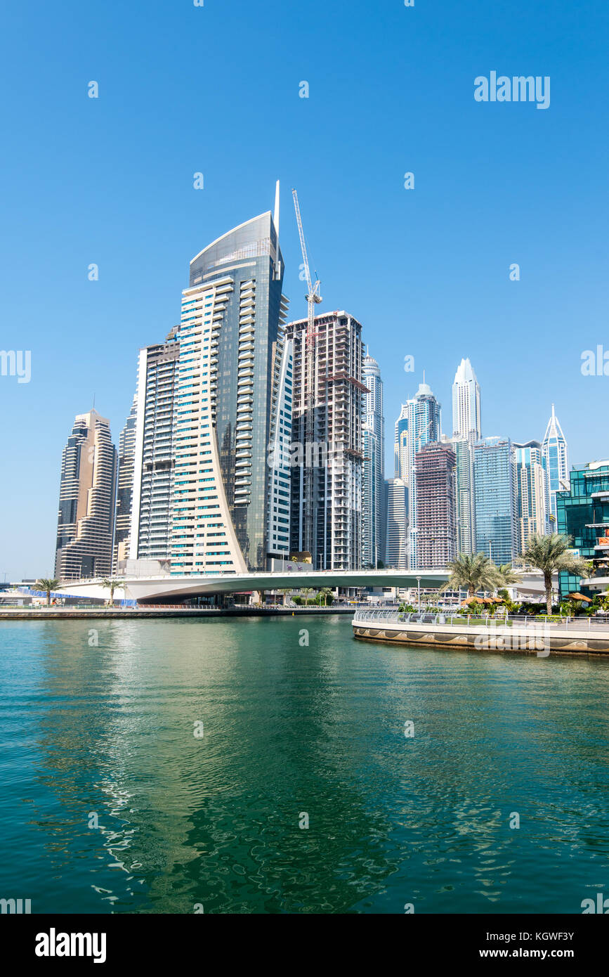 Iconic Towers in Dubai Marina, Dubai, UAE Stock Photo Alamy