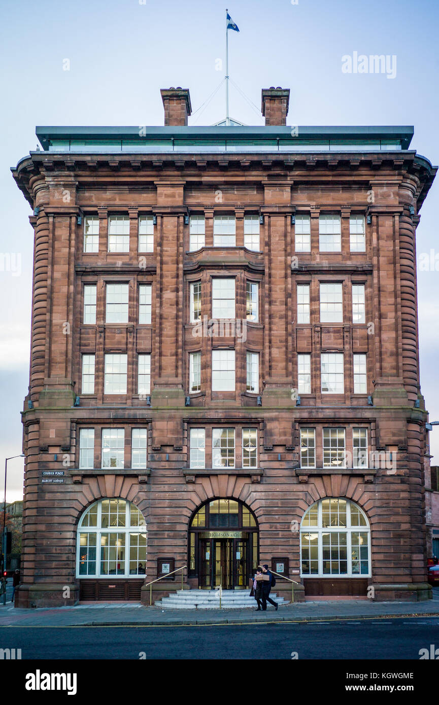 Head Office of DC Thomson, Dundee based publisher of The Dundee Courier, The Evening Telegraph, The Sunday Post, the Beano, Dandy & Oor Wullie comics Stock Photo