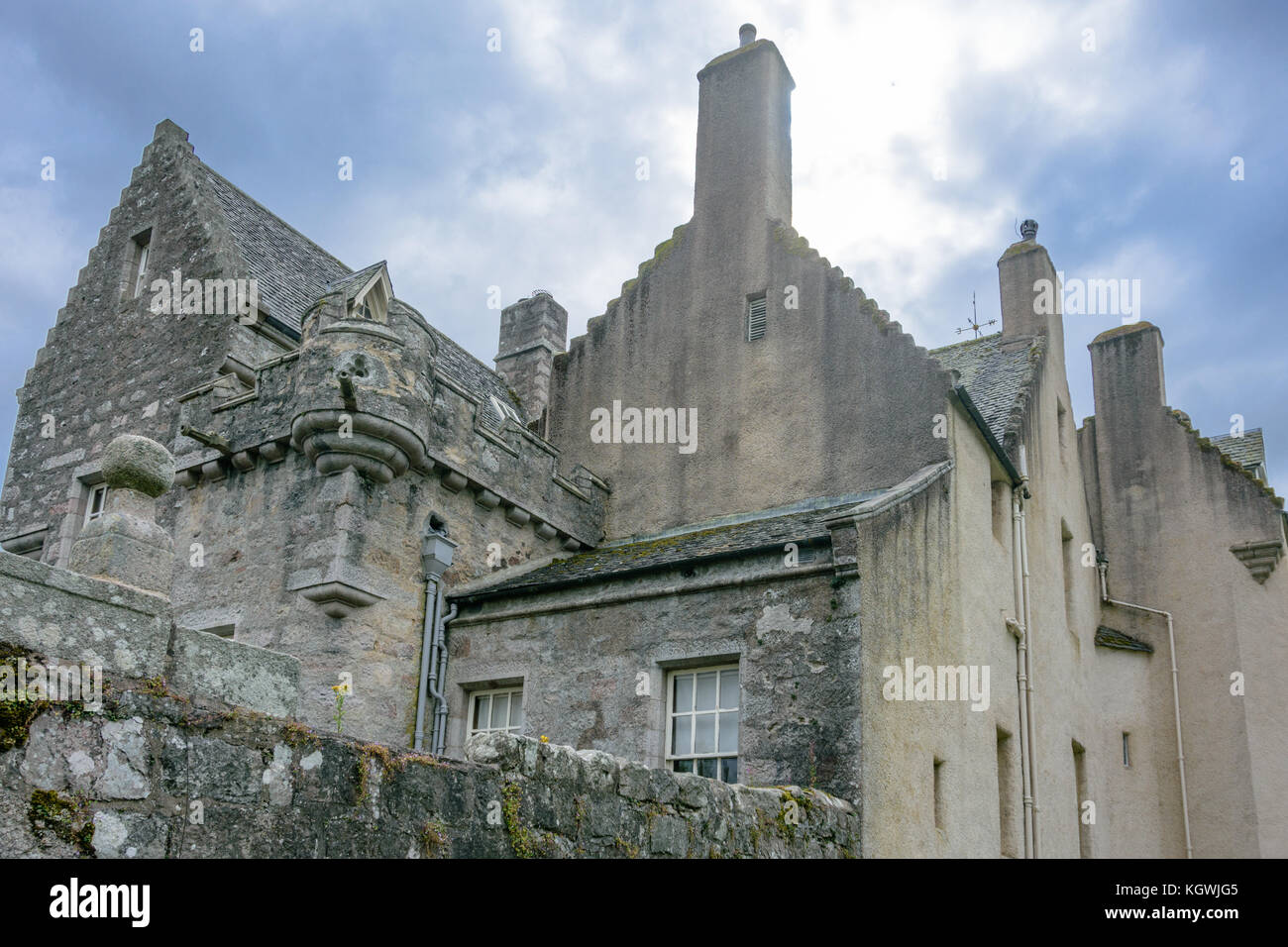 Historic Drum Castle in Northern Scotland near Aberdeen Stock Photo Alamy