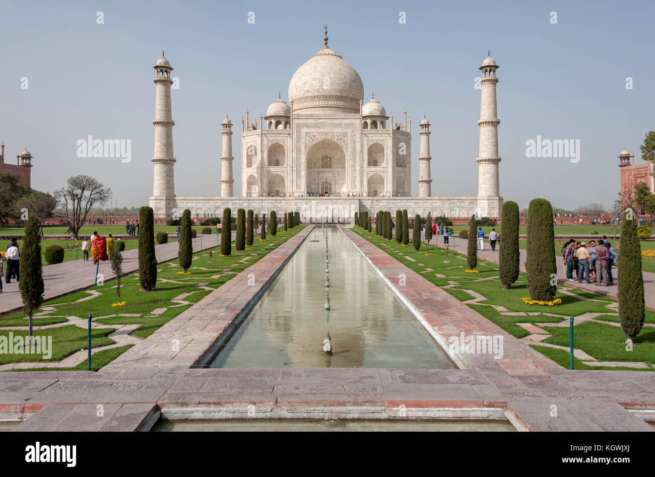 Overall View Of The Taj Mahal Stock Photo