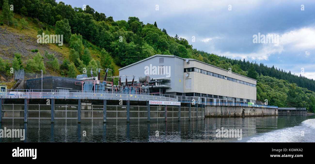 Foyers Falls power stations on Loch Ness. This remarkable power station