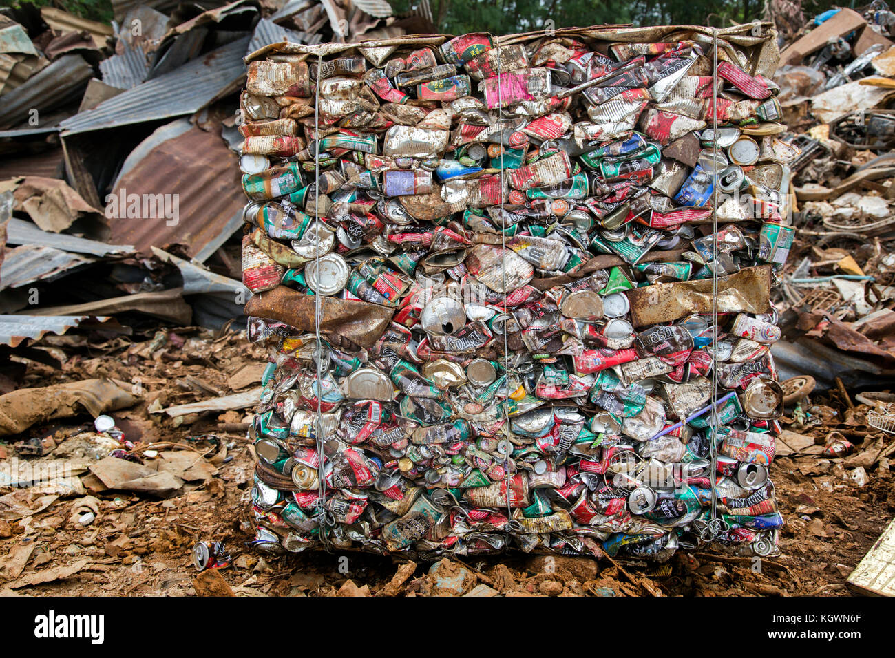 24 Dec 2017,Nakornrajsima Thailand, photo group of compress aluminum ...