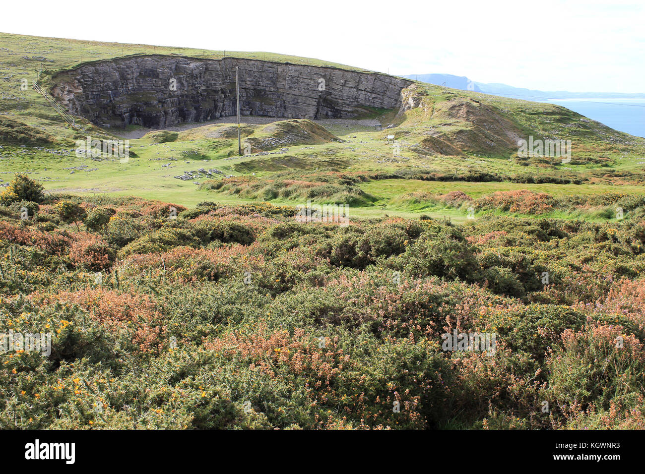Bishops Quarry on the Great Orme Headland, Wales Stock Photo