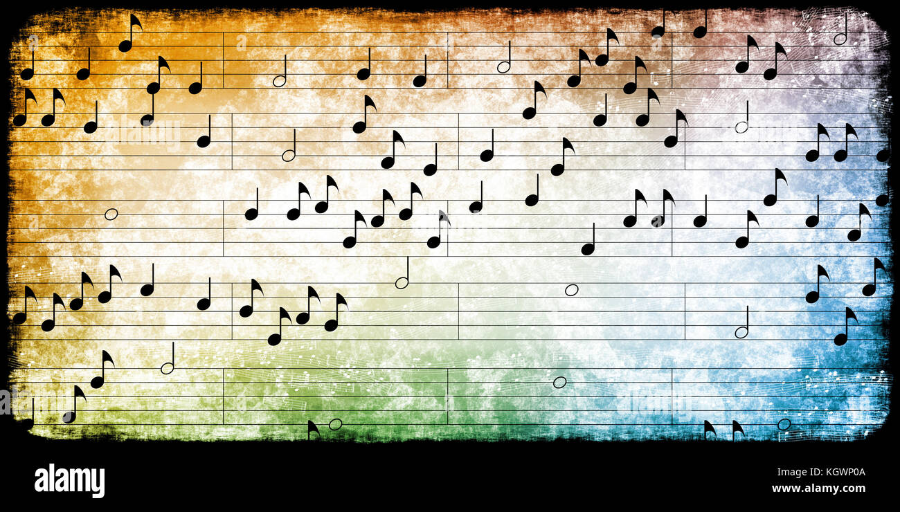 Music Notes Banner Design Stock Photos Music Notes Banner Design