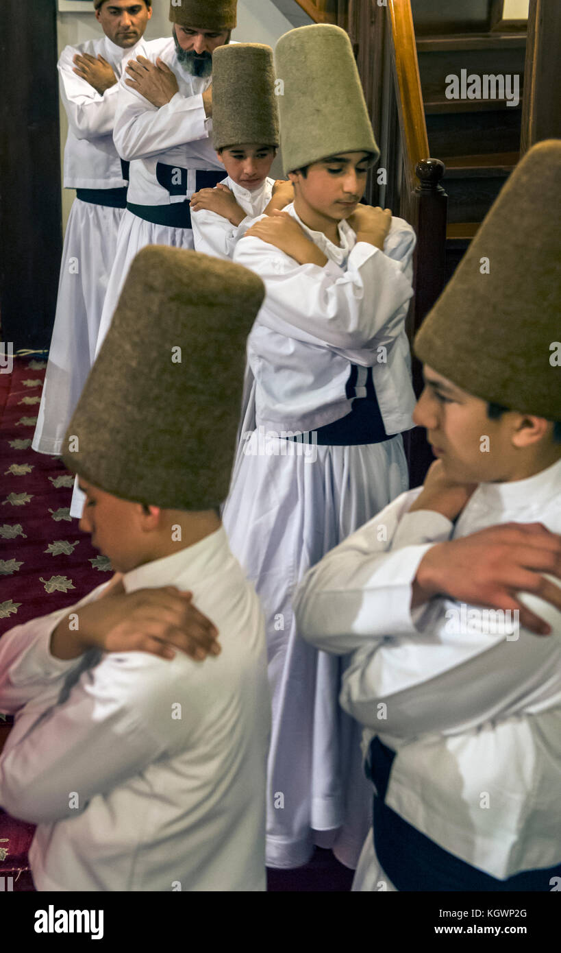 Mevlevi Whirling Dervishes at the Mevlevi in Bursa Stock Photo - Alamy