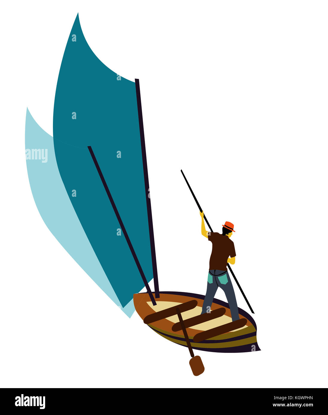 Boating Cut Out Stock Images & Pictures - Alamy