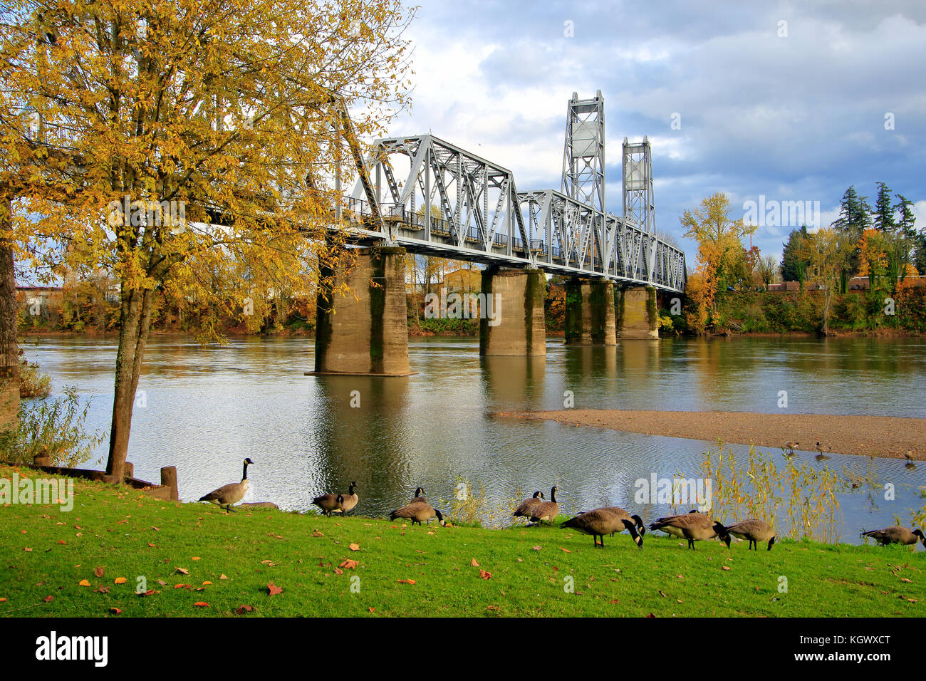 Union Street Railroad Bridge Stock Photo Alamy