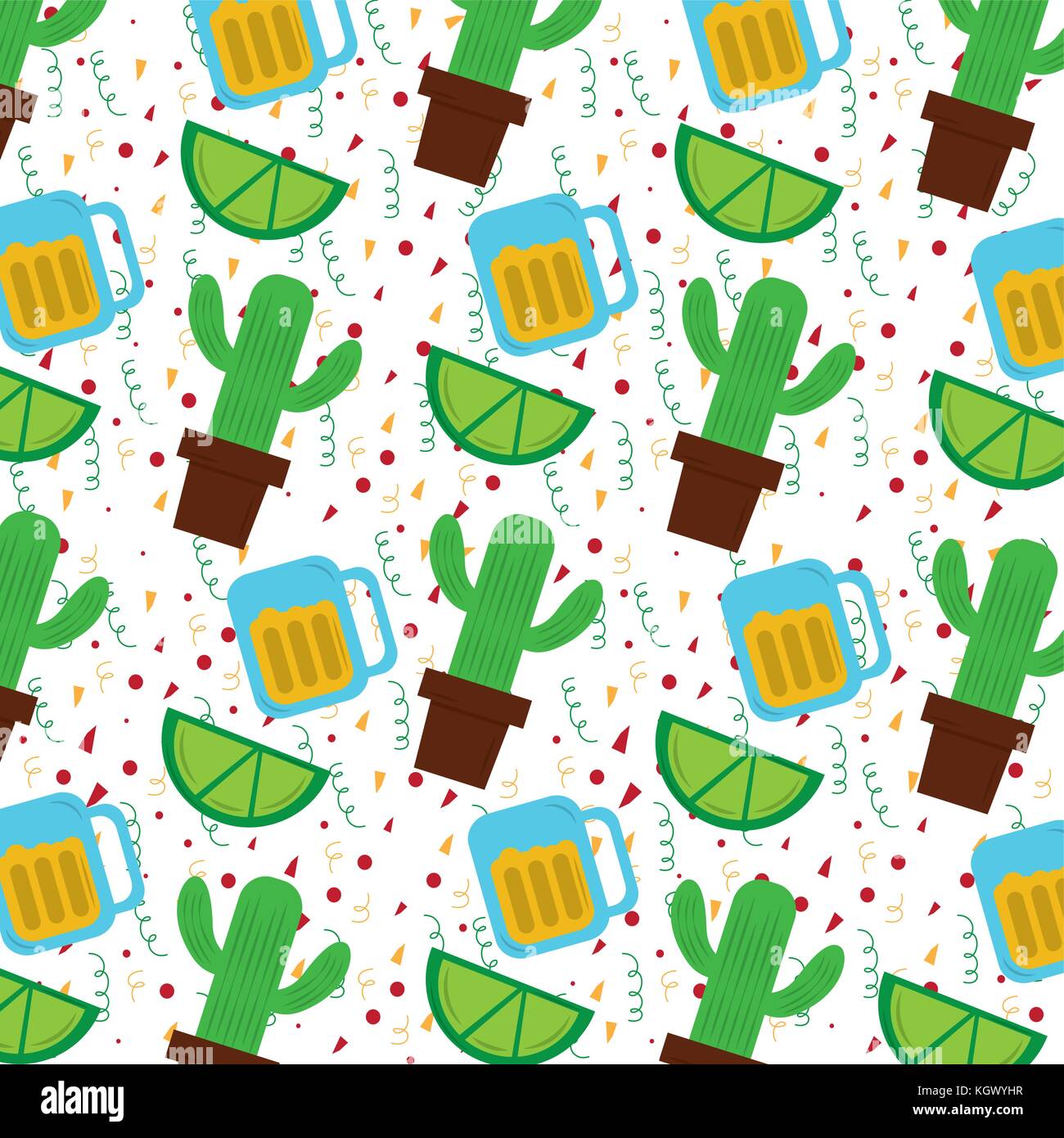 mexican cactus plant and tequila lemon Stock Vector Image & Art Alamy