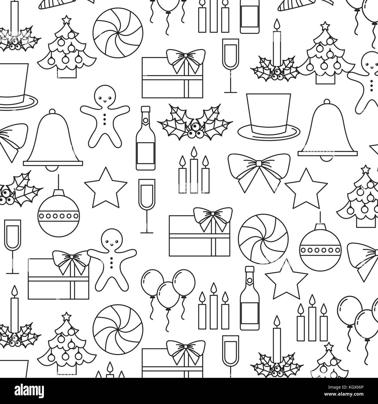 set of christmas and new year elements Stock Vector Image & Art - Alamy