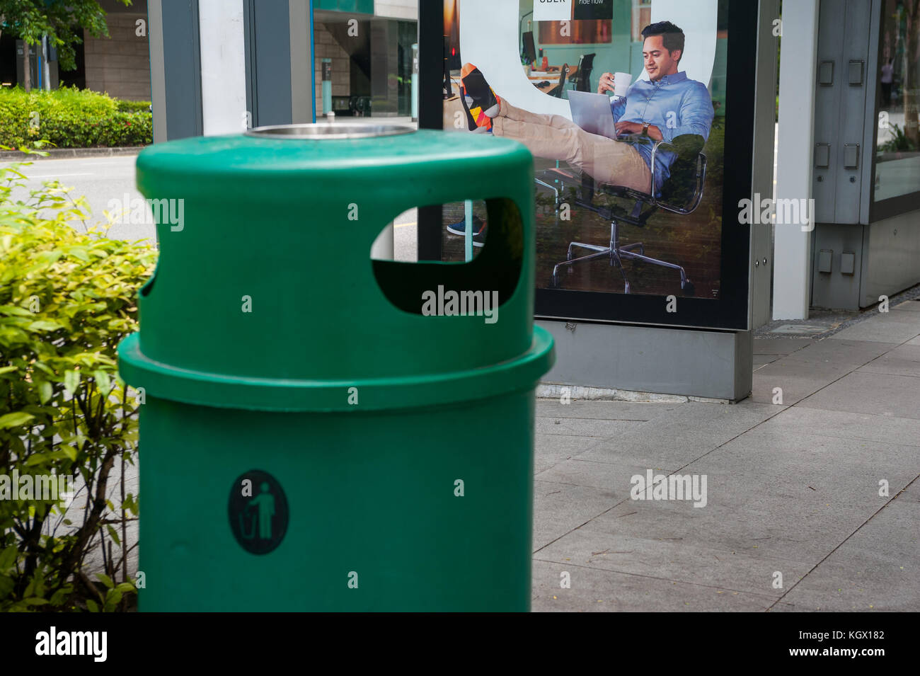 Street furniture bin garbage litter rubbish waste hires stock