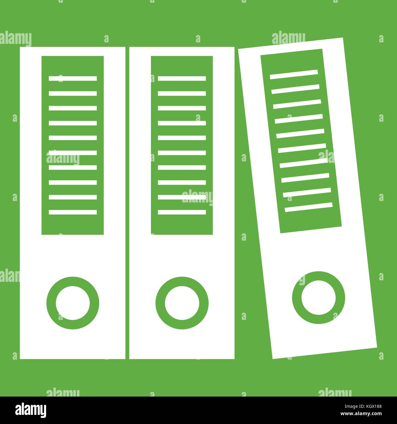 Office folders icon green Stock Vector Image & Art - Alamy