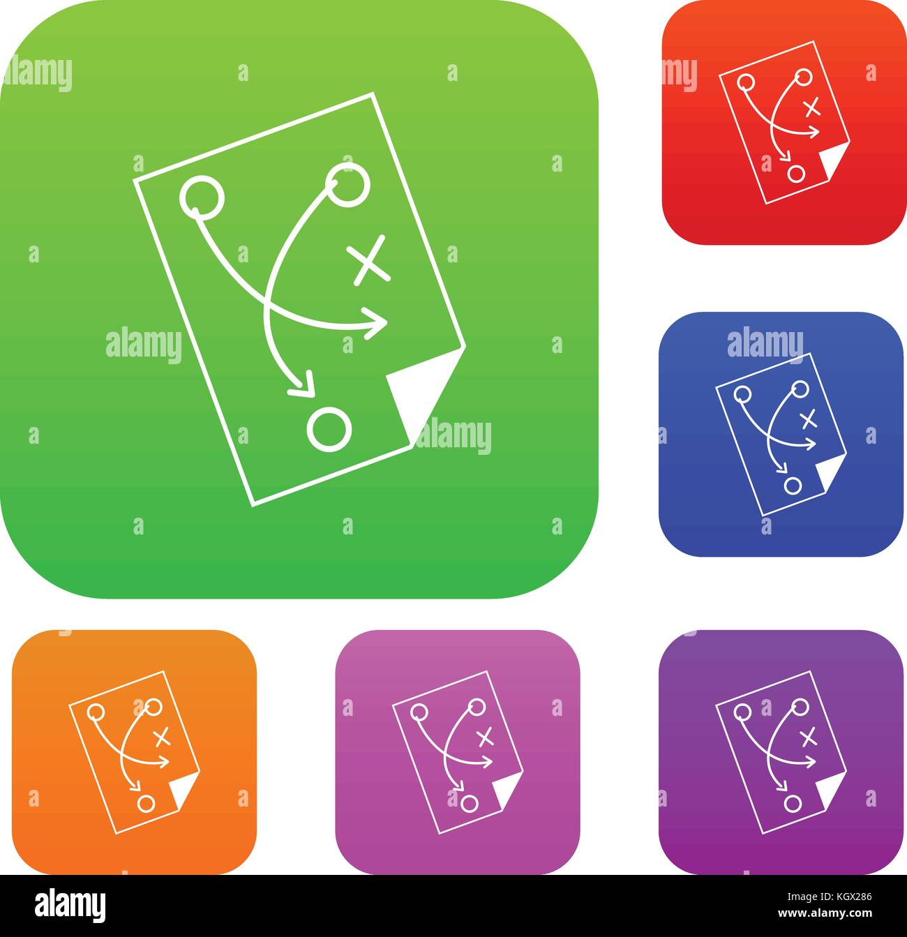 Soccer strategy set color collection Stock Vector Image & Art - Alamy