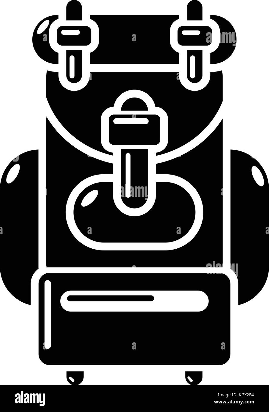 Backpack icon, simple black style Stock Vector Image & Art - Alamy