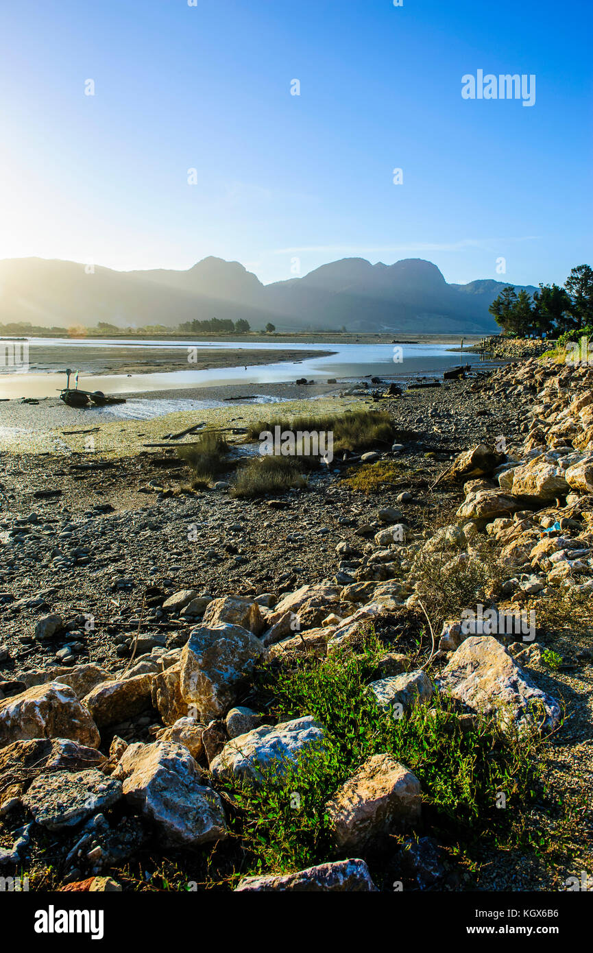 Aorere river, Collingwood, Golden Bay, South Island, New Zealand Stock