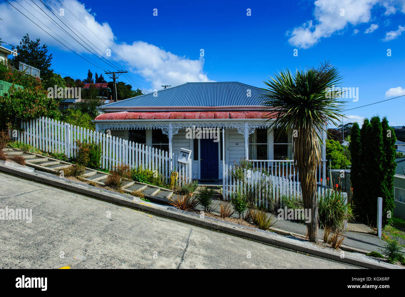 Baldwin street the worlds steepest residential street, Dunedin, South