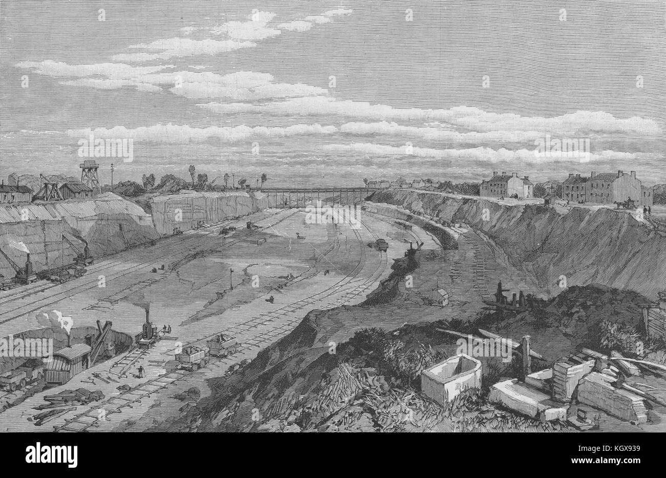 The works at Latchford near Warrington. Cheshire 1889. The Illustrated