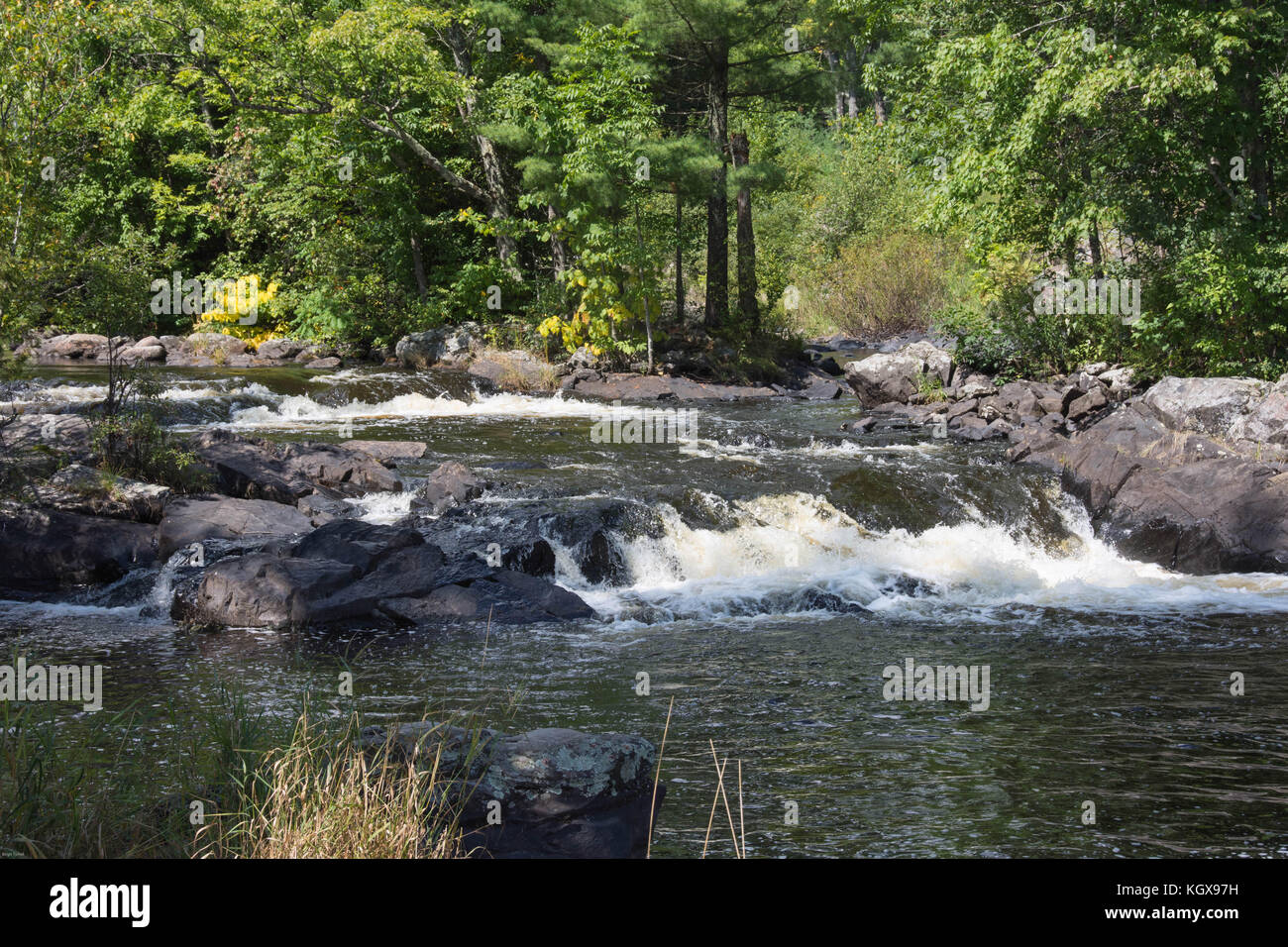 Lake of the Falls, Mercer, Wisconsin Stock Photo Alamy