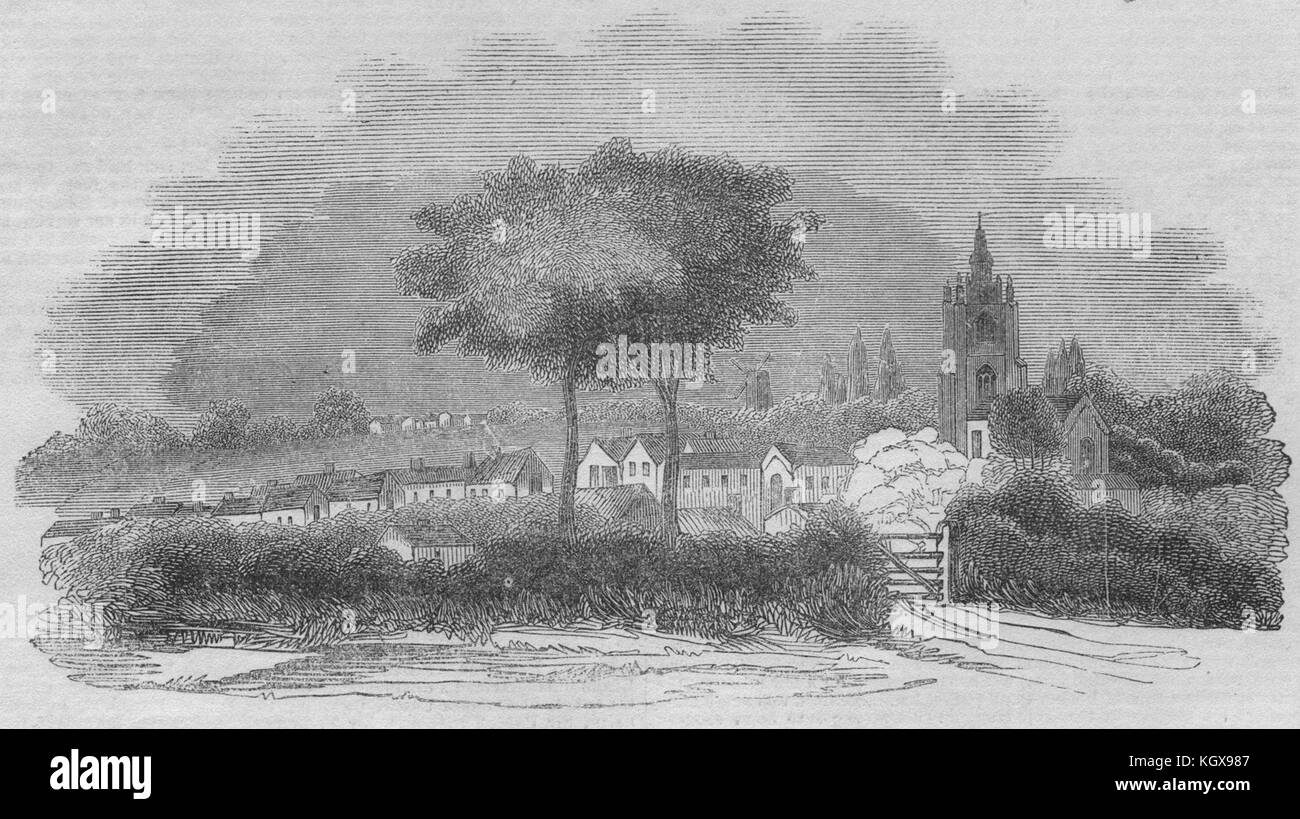 Hatfield broad oak. Hertfordshire 1842. The Illustrated London News