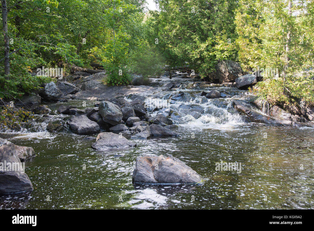 Lake of the Falls, Mercer, Wisconsin Stock Photo Alamy