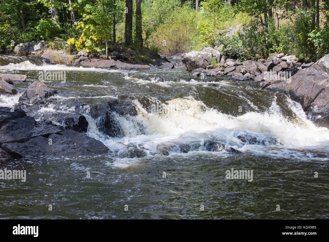Lake of the Falls, Mercer, Wisconsin Stock Photo Alamy