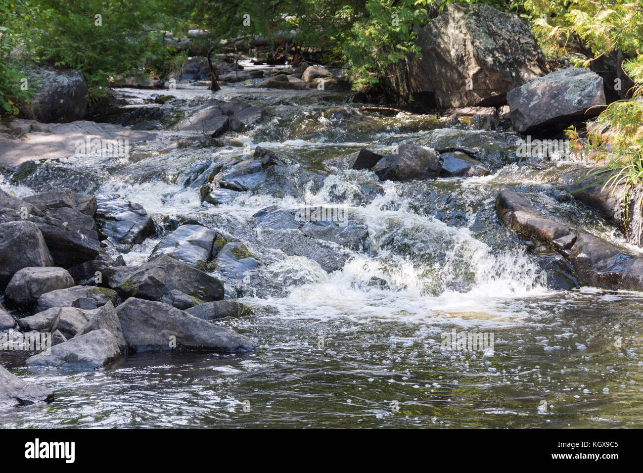 Lake of the Falls, Mercer, Wisconsin Stock Photo Alamy