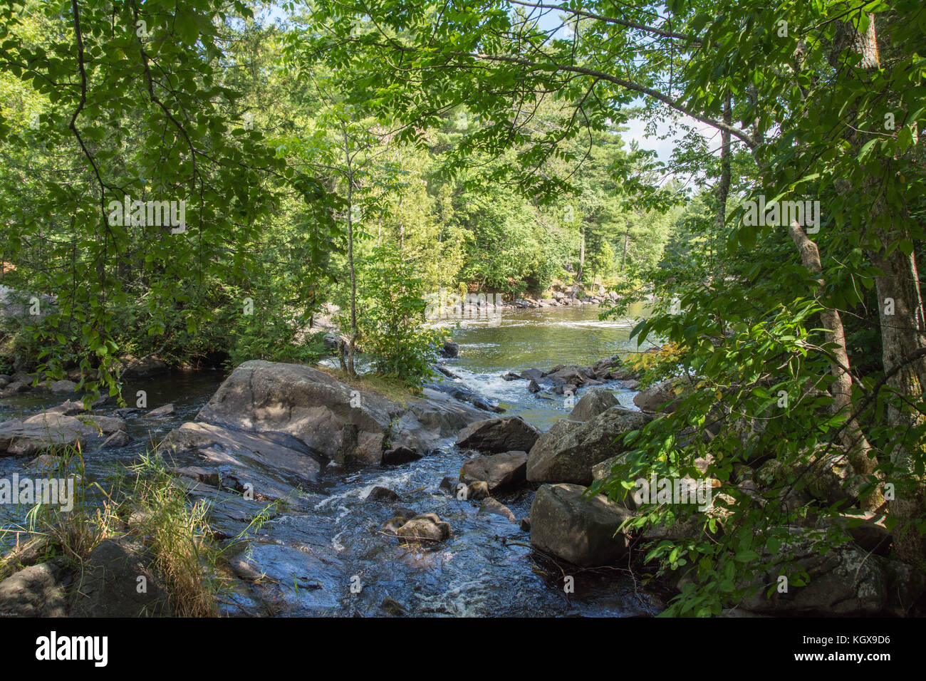 Lake of the Falls, Mercer, Wisconsin Stock Photo Alamy