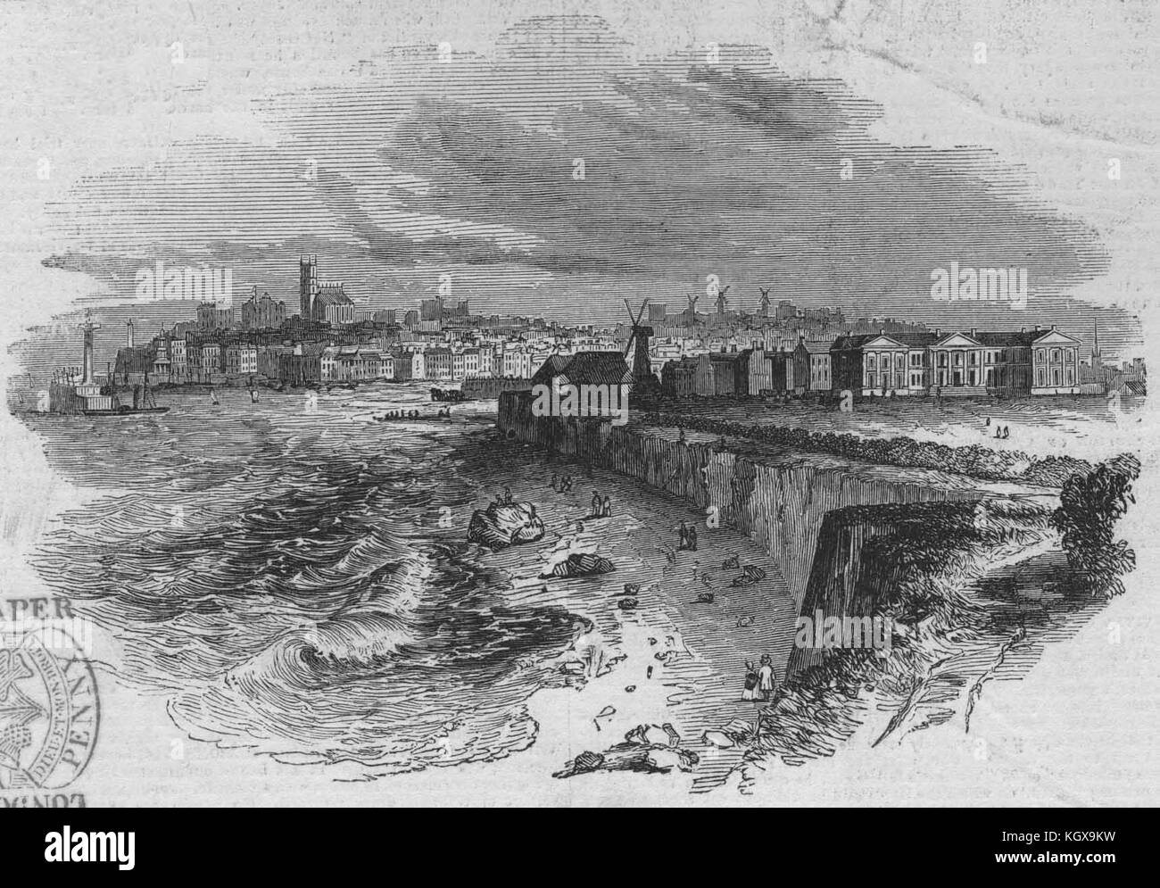 Margate. Kent 1844. The Illustrated London News Stock Photo