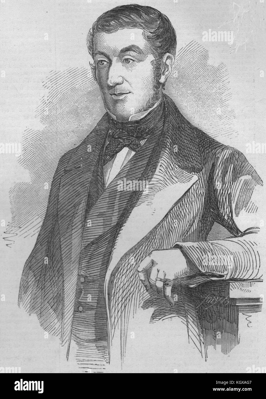 Lord Marcus Hill. Portraits 1853. The Illustrated London News Stock Photo