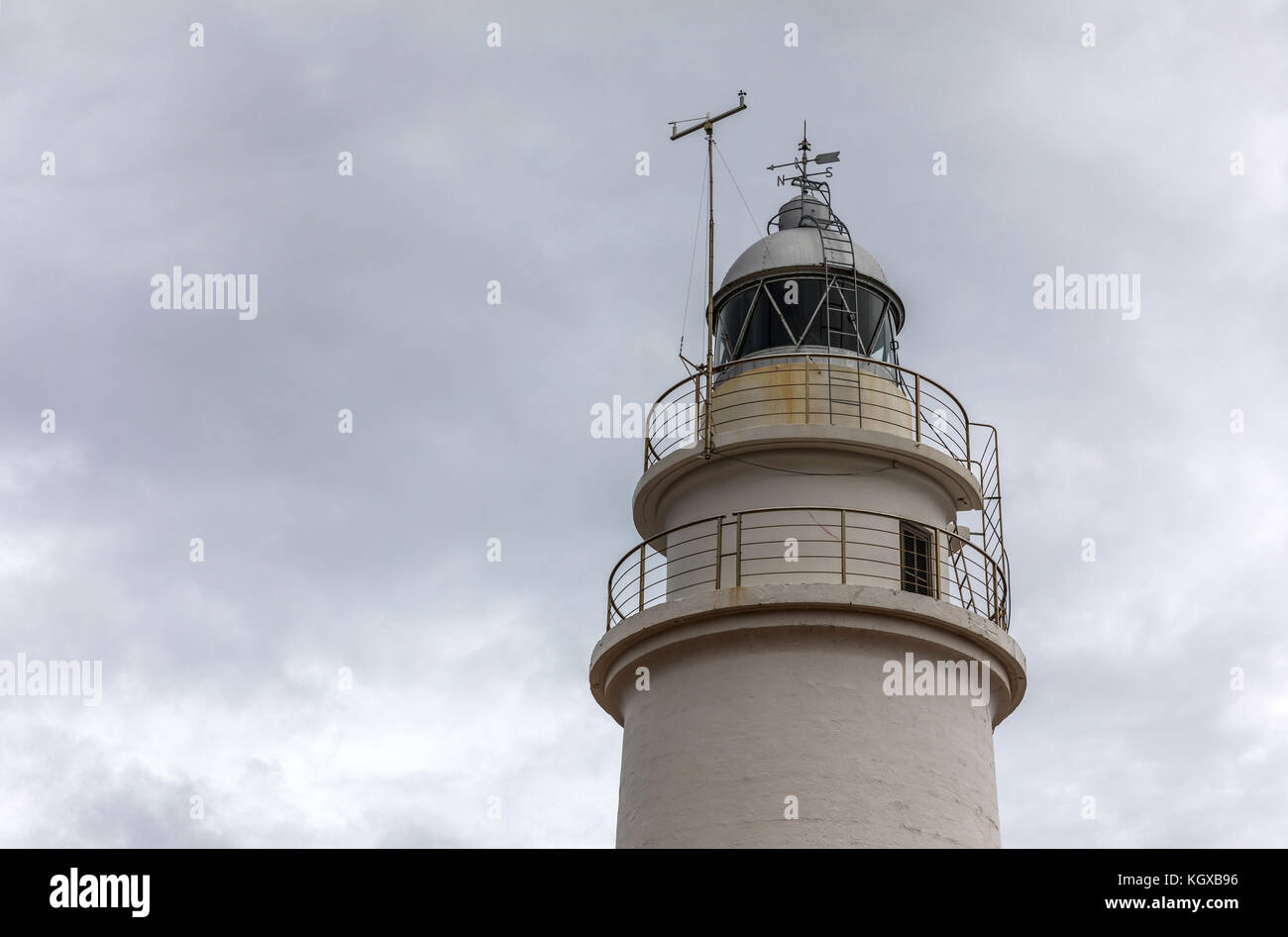 Capdepera lighthouse on Majorca island (Balearic Islands, Spain) Stock Photo