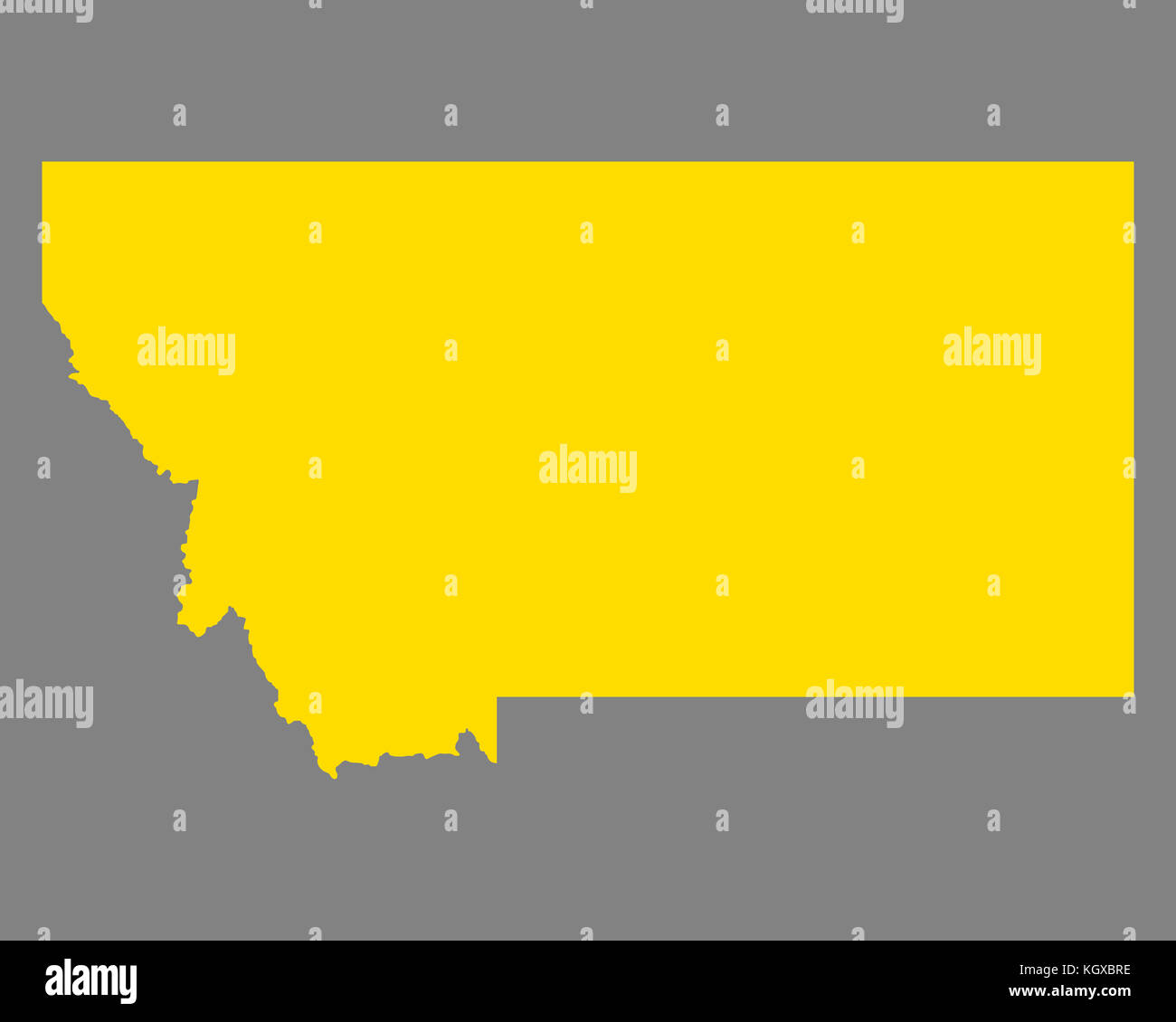 Map of Montana Stock Photo - Alamy