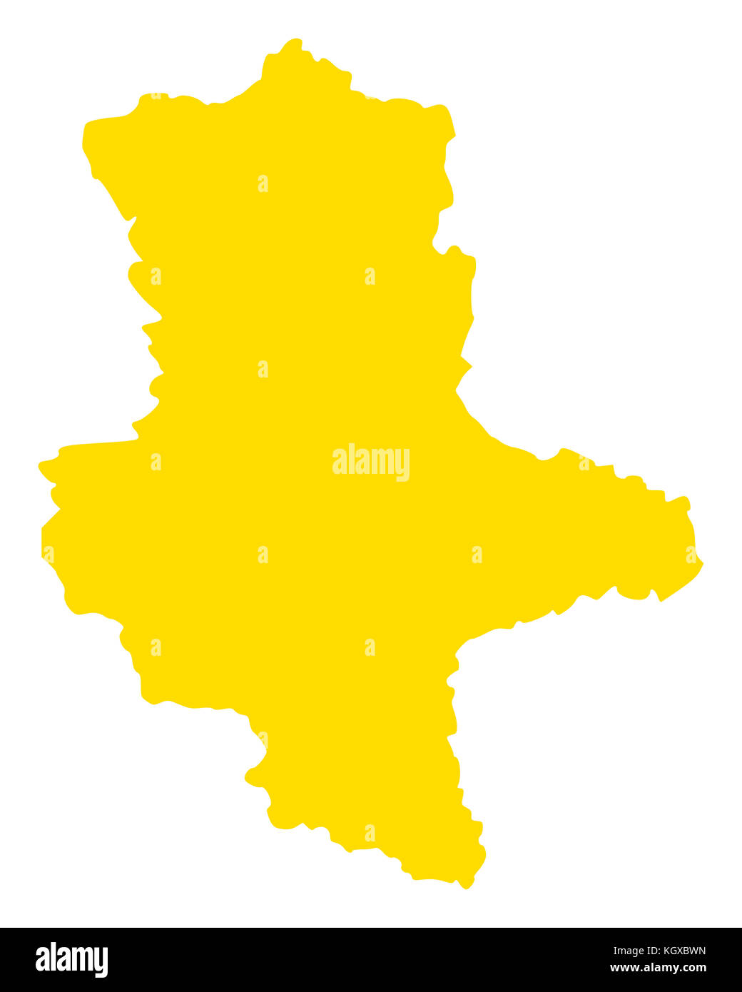 Map of SaxonyAnhalt Stock Photo Alamy
