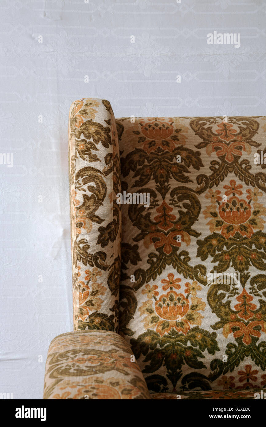 Old armchair, close up frontal view Stock Photo Alamy