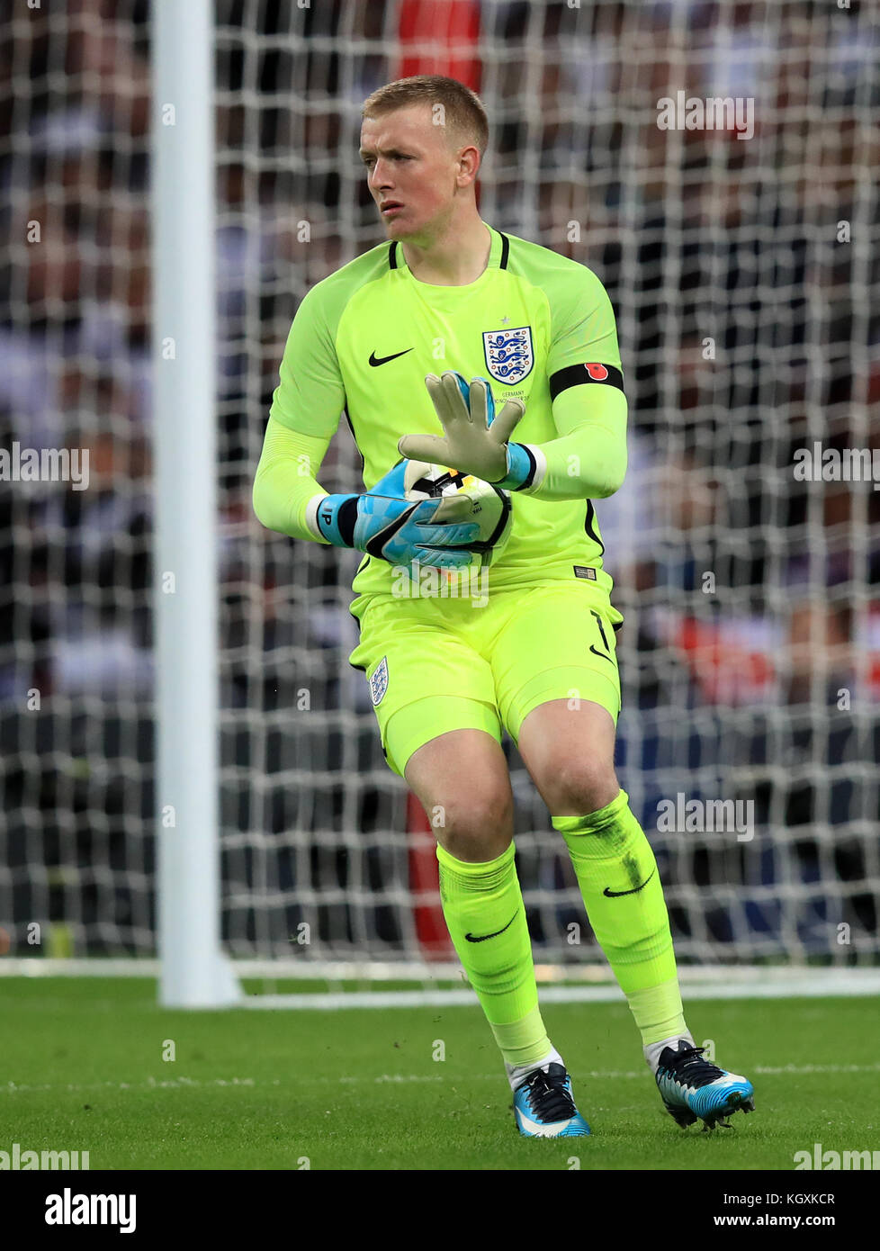England goalkeeper Jordan Pickford during the International Friendly