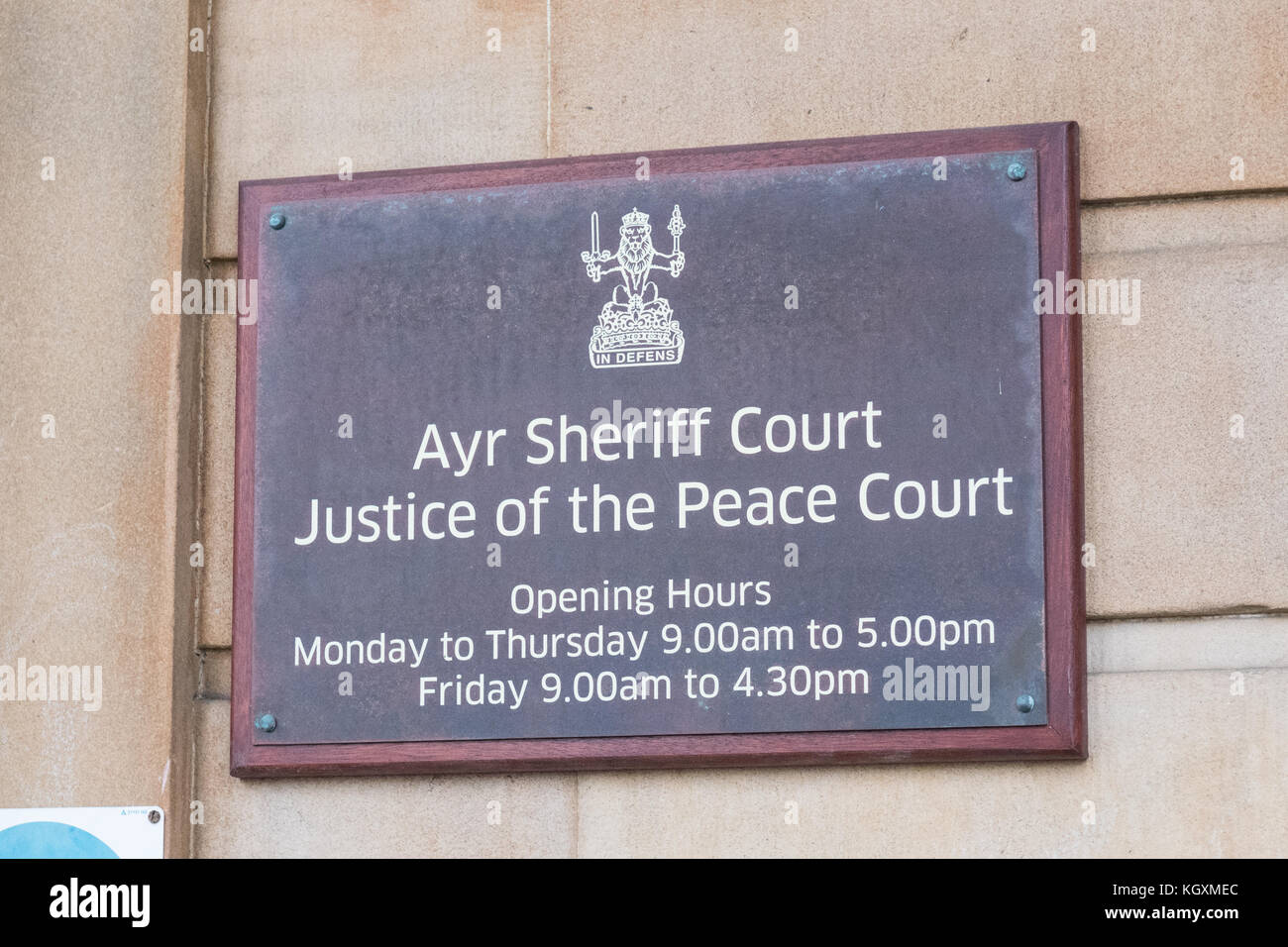 Ayr Sheriff Court Justice of the Peace Court, Ayr, Ayrshire, Scotland