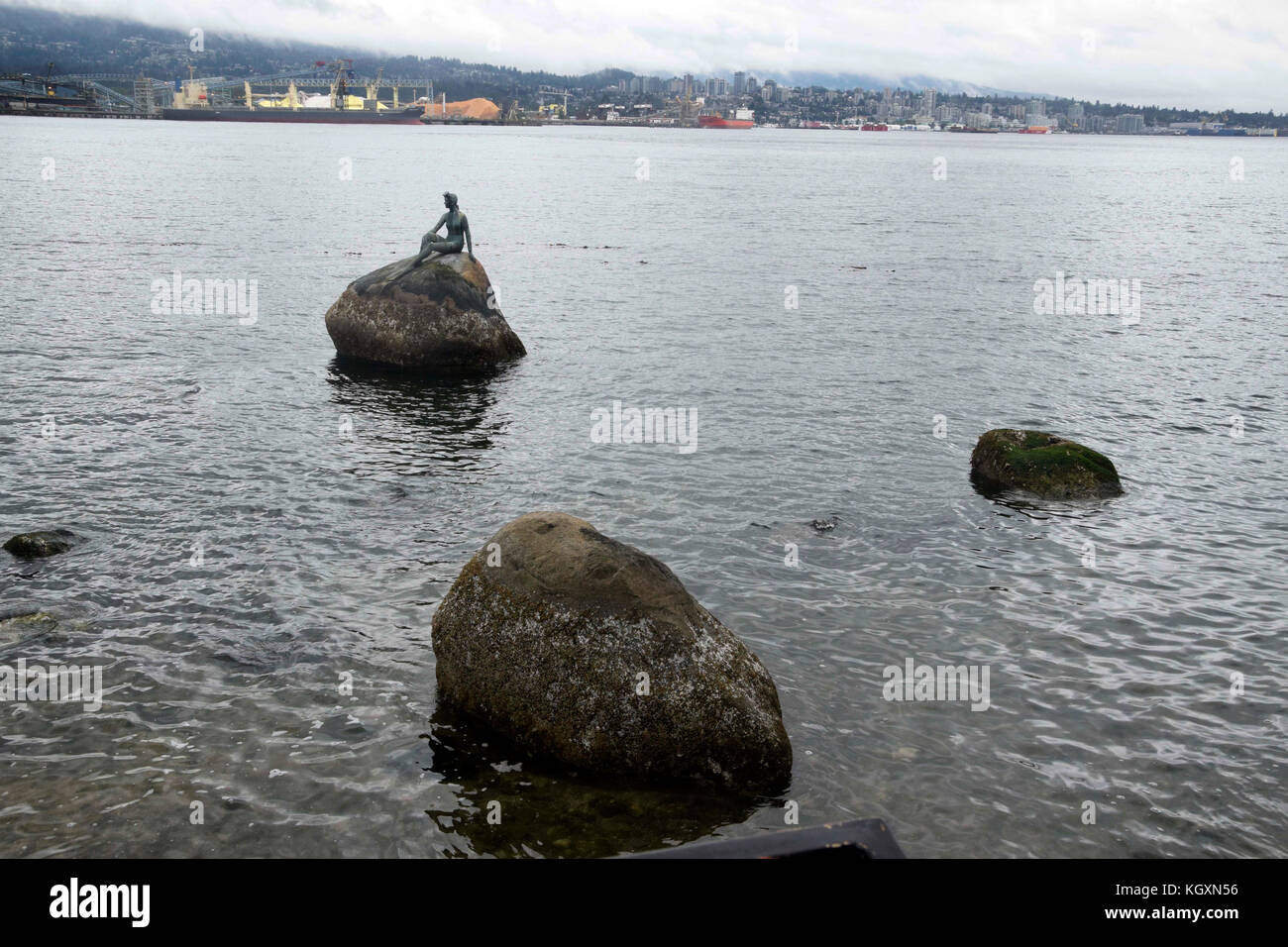 Mermaid statue, Stanley Park, British Columbia, Canada Stock Photo - Alamy