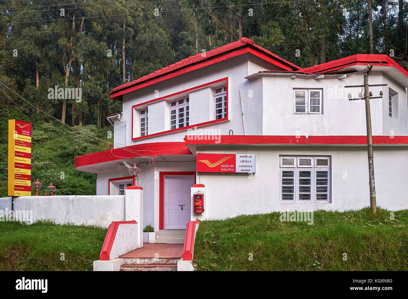 post office, lovedale, Tamil Nadu, India, Asia Stock Photo