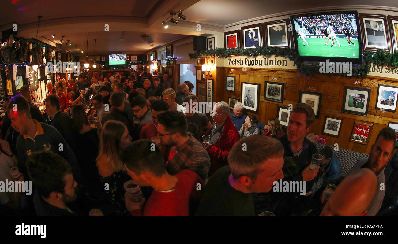 The City Arms pub before Wales take on Australia in the Autumn International at the Principality Stadium, Cardiff. Stock Photo